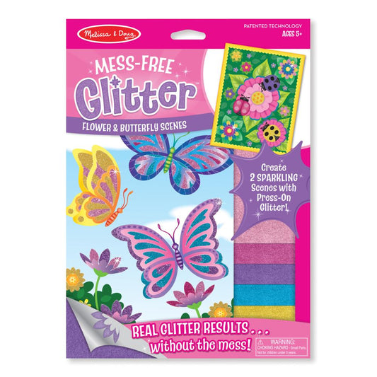 Melissa & Doug Kreatív játék, Glitter képkészítő, pillangó és virág