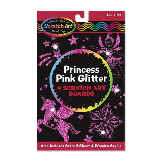 Melissa & Doug Kreatív játék, Képkarc glitter, hercegnő