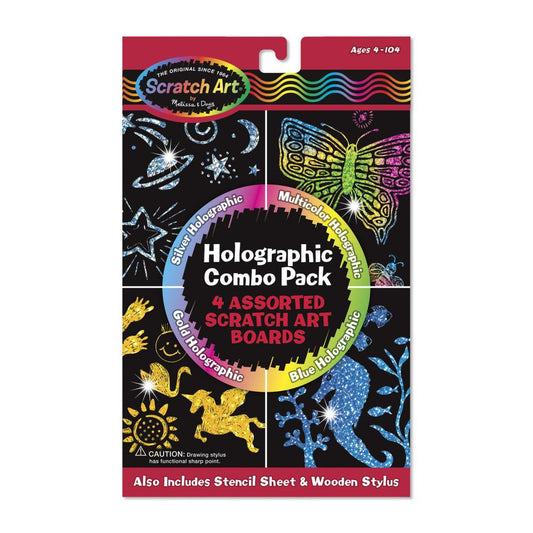 Melissa & Doug Kreatív játék, Képkarc hologram, többféle téma