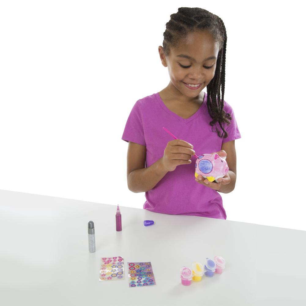 Melissa & Doug Kreatív játék, Malacpersely díszítés