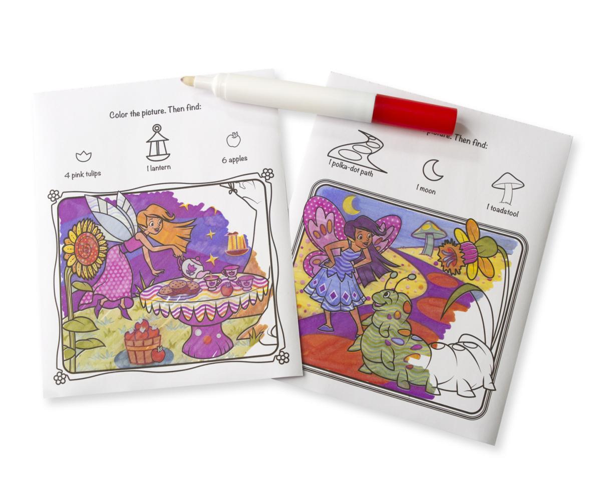 Melissa & Doug Kreatív játék, Színrobbanás színező füzet, tündérek