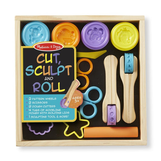 Melissa & Doug Kreatív játék, Vágd-formázd-görgesd gyurma szett
