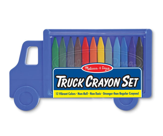 Melissa & Doug Kreatív játék, Zsírkréták teherautóban