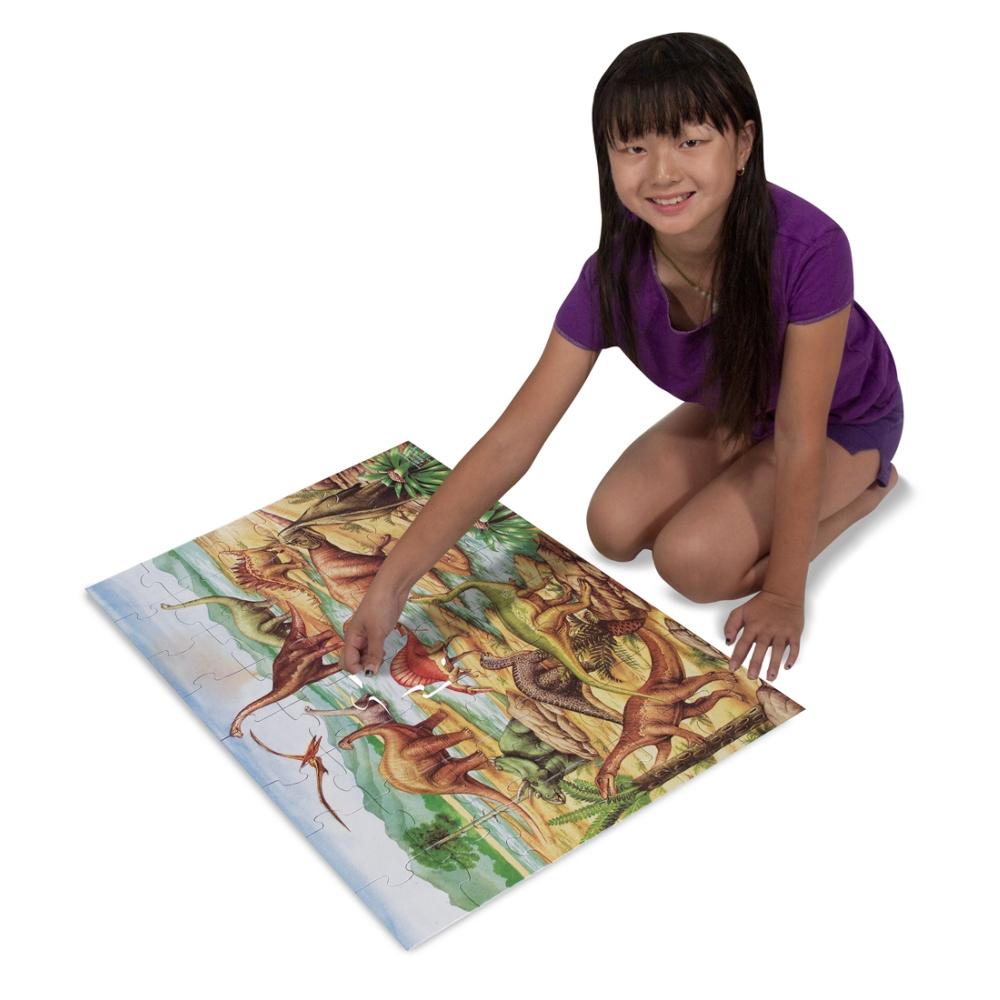 Melissa & Doug Padló puzzle, Dinoszauruszok 48 db-os