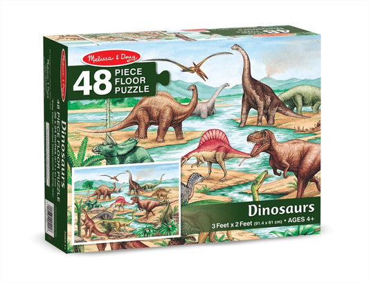 Melissa & Doug Padló puzzle, Dinoszauruszok 48 db-os