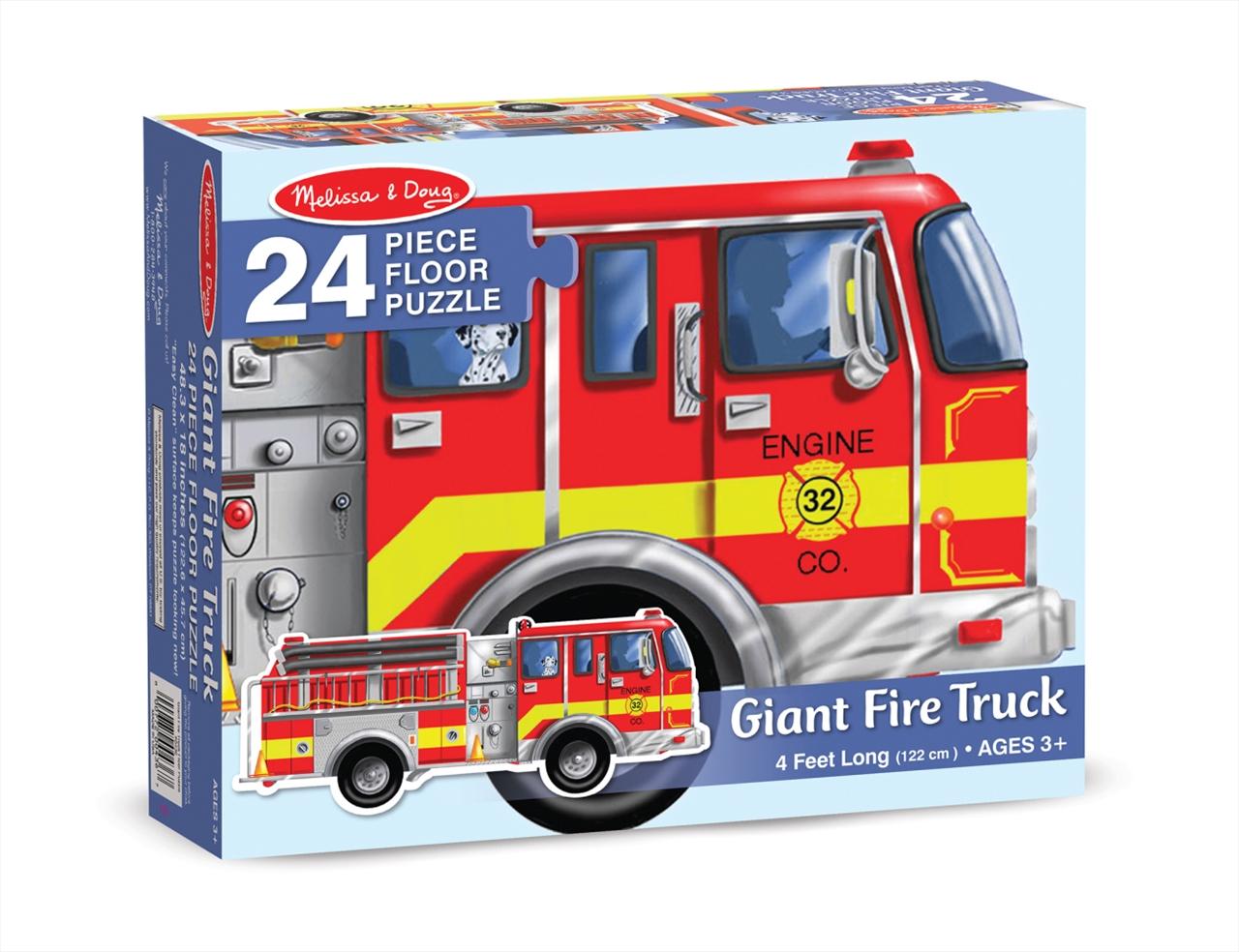 Melissa & Doug Padló puzzle, Tűzoltóautó 24 db-os